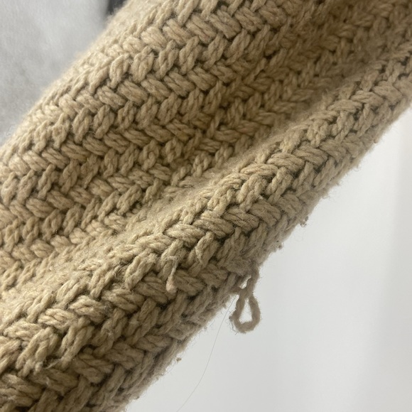 Kensie Wool blend toggle close beige tweed look jacket - Picture 9 of 16